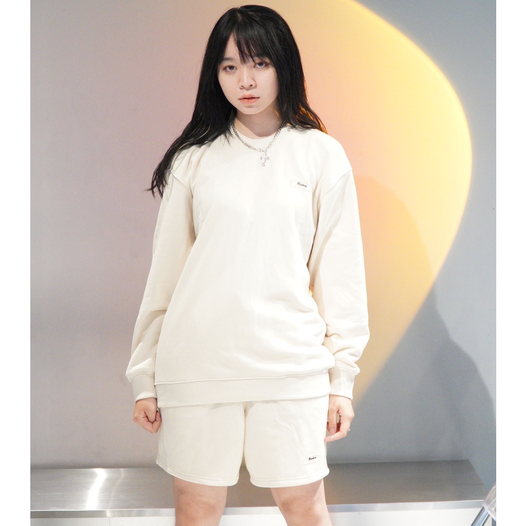 Áo Sweater Morpheus Basic Màu Kem