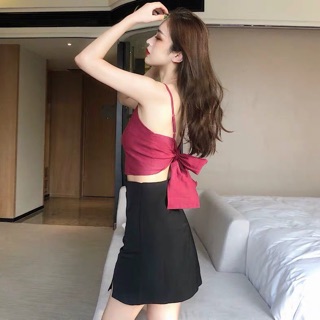 Áo thắt nơ sau ulzzang