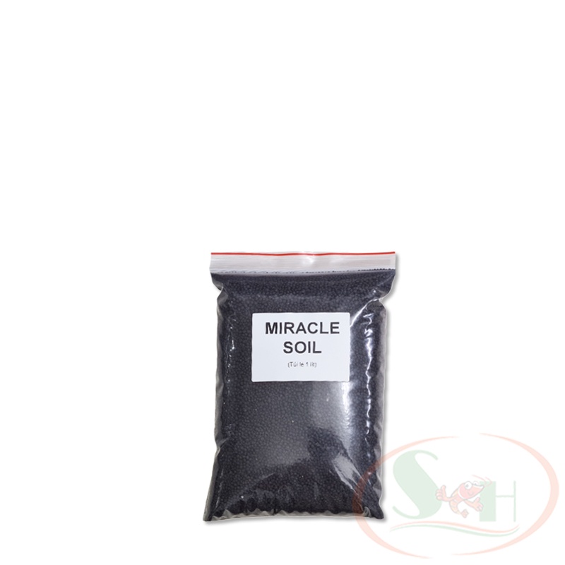 Đất Nền Miracle Soil Trồng Cây Nuôi Tép - Túi 1 lít