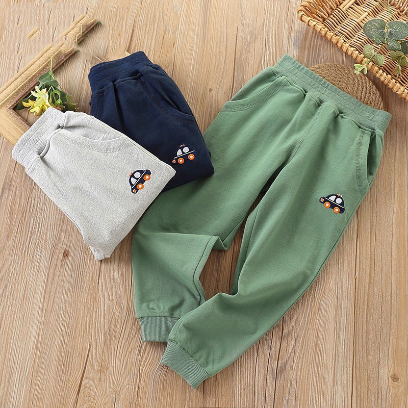 Quần Dài Jogger Thu Đông Bé Trai Bé Gái Chất Liệu Nỉ Da Cá  Xuất Dư Từ 0-9 Tuổi Chill Kids Size 8-30kg QN1