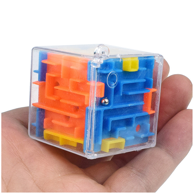 Đồ Chơi Khối Lập Phương Bi Dẫn Mê Cung 3D Trong Suốt Giúp Giảm Căng Thẳng