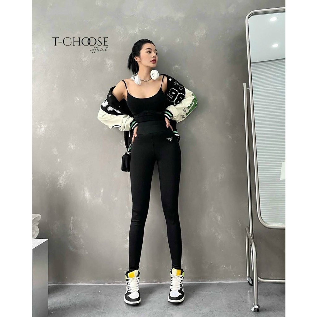 Quần legging nữ lưng cao dáng dài, quần thun ôm dài NPQUAN026