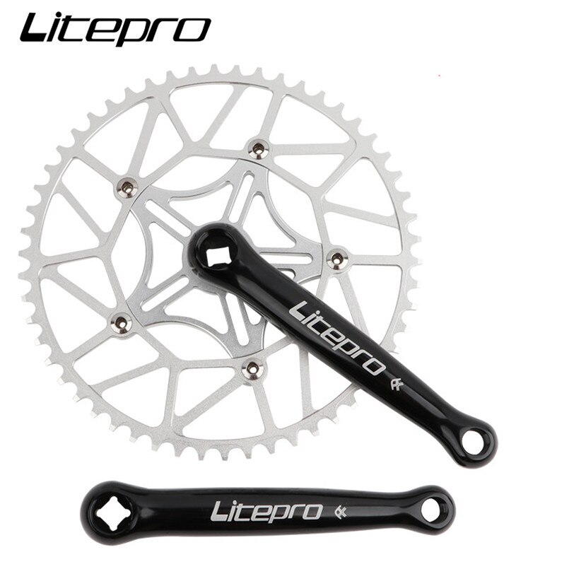 Líp xe đạp Litepro 130BCD 366g lỗ vuông bằng hợp kim nhôm siêu nhẹ chất lượng cao