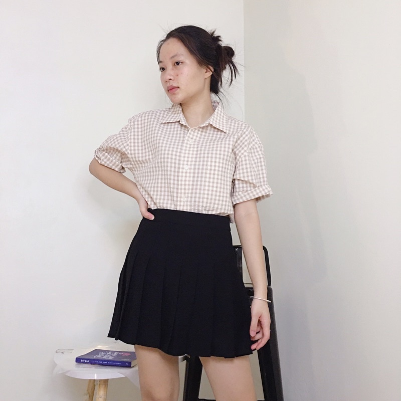 Chân Váy Tenis Thể Thao Xếp Ly Ngắn Chữ A Có Lót Quần Siêu Xinh