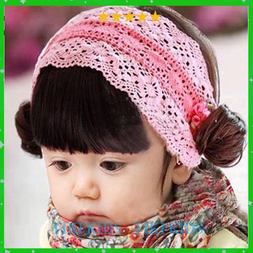 Băng đô tóc giả có mái cho bé - MSP: BM9