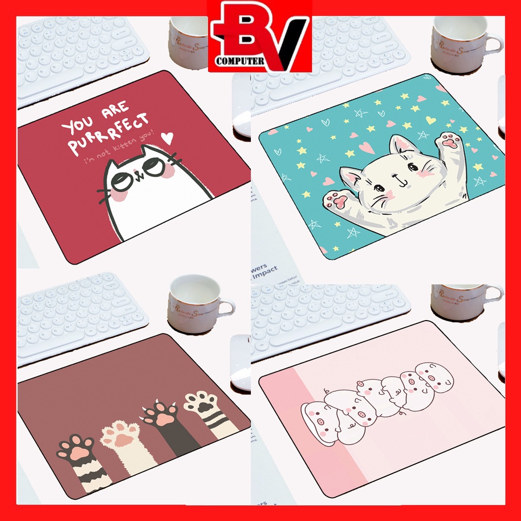 [FREE❤️SHIP] Miếng lót chuột,Pad Chuột hình vuông 18x23cm giá rẻ hình dễ thương cute