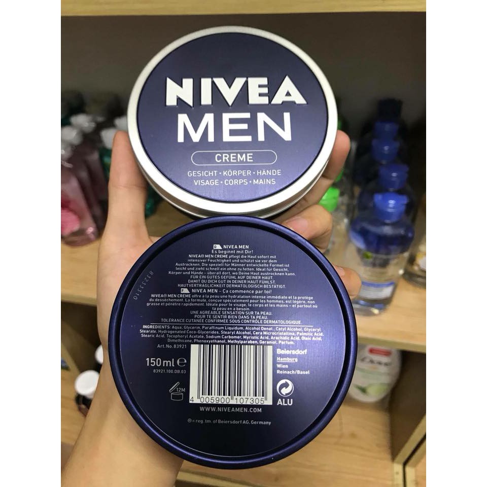 DƯỠNG ẨM NAM NIVEA MEN 150ml - Hàng nhập Đức