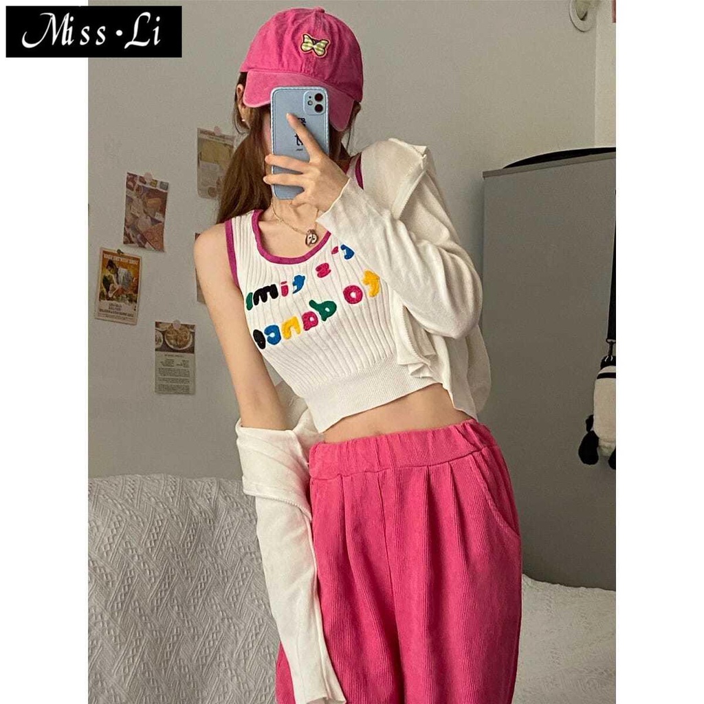 Áo Hai Dây Dệt Kim Dáng Ôm Phong Cách Hàn Quốc Mẫu Mới Thời Trang Mùa Hè 2022 Dành Cho Bạn Nữ