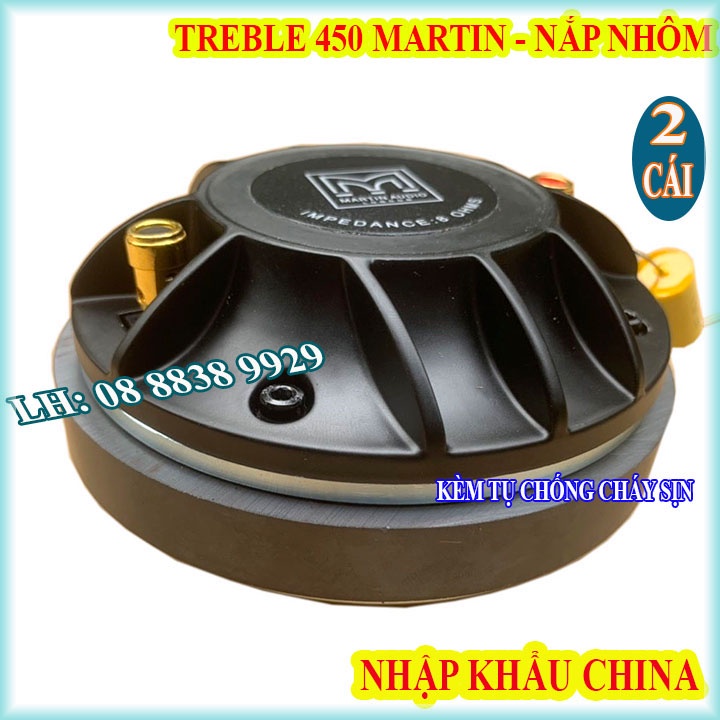 CẶP LOA TREBLE KÈN 450 COIL 44,4 NẮP NHÔM HIỆU MARTIN CAO CẤP NHẬP KHẨU - GIÁ 2 LOA