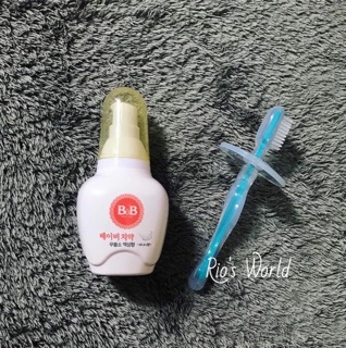 Combo bàn chải silicone cho bé 3m+