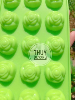 Khuôn silicon 15 hoa hồng