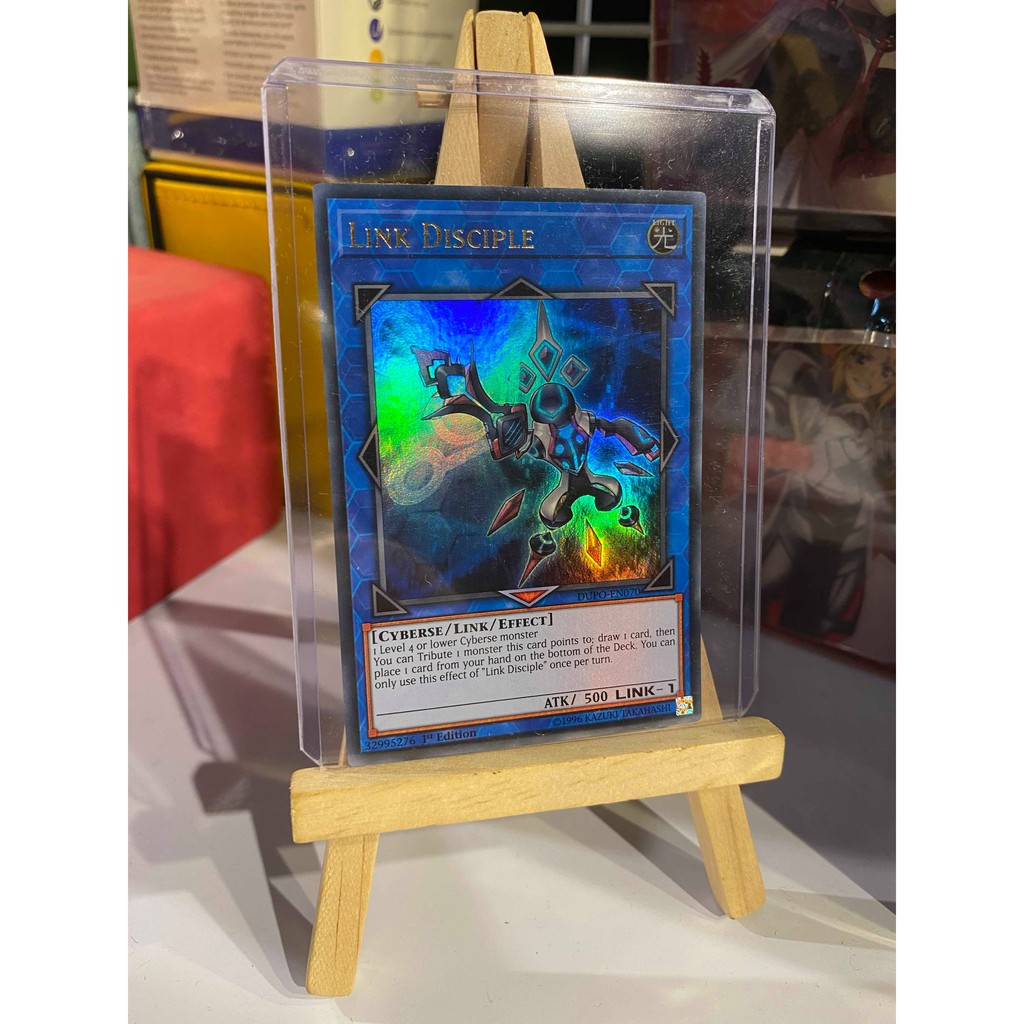 Lá bài thẻ bài Yugioh Link Disciple – Ultra Rare - Tặng bọc bài nhựa bảo quản