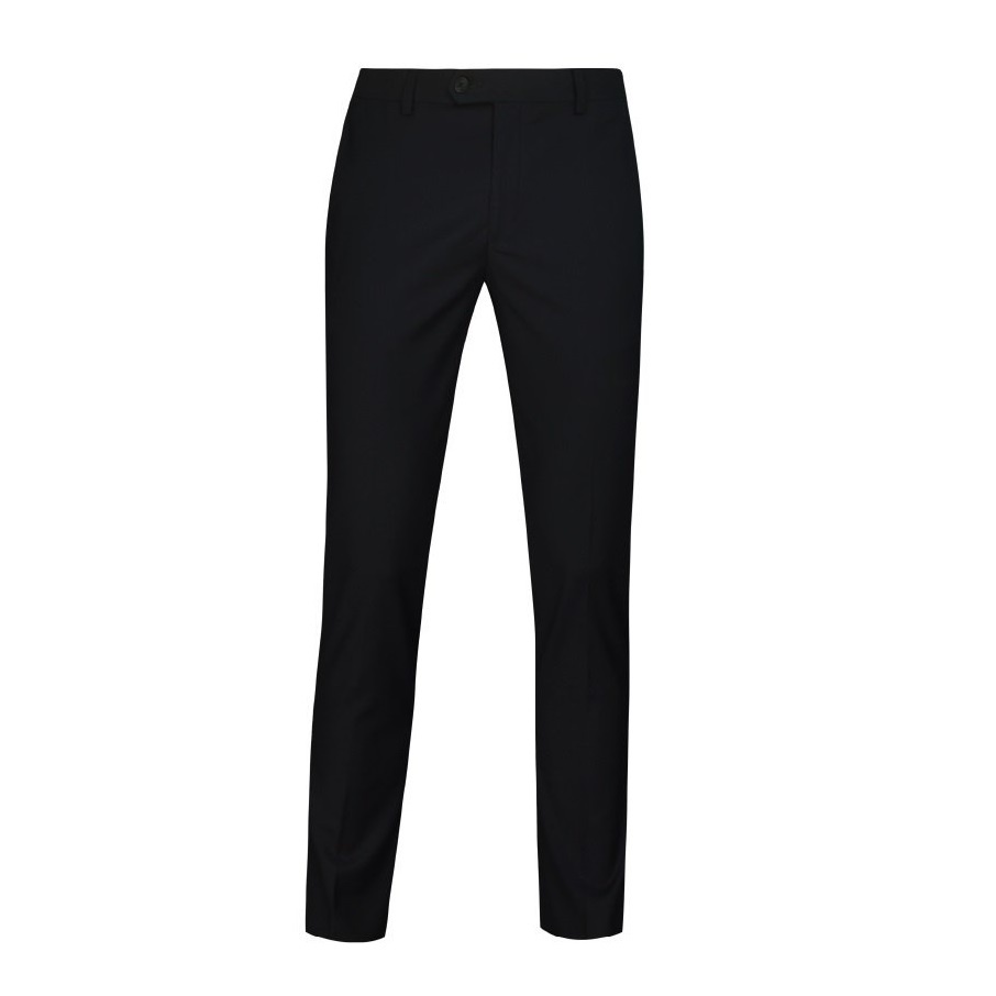 Quần Âu Nam Quần Tây Công Sở Cao Cấp OWEN QS220510 Dài Chân Dáng Slim Fit Ống Ôm Màu Navy Trơn Vải Polyester Đứng Form