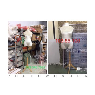 manocanh nhung bigsize chân gỗ