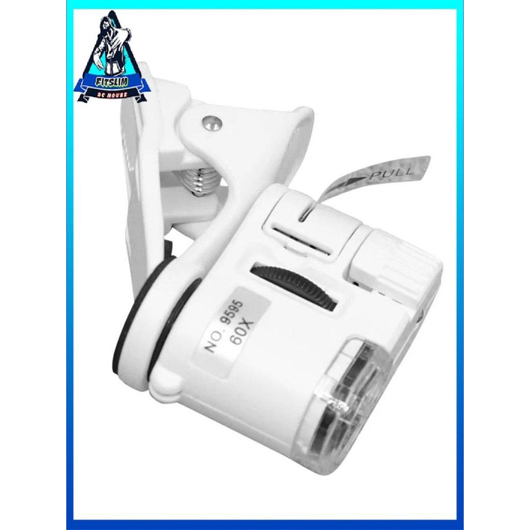 Kính lúp 60X Kính hiển vi điện thoại di động Kính lúp với LED kẹp camera điện thoại [8/4]