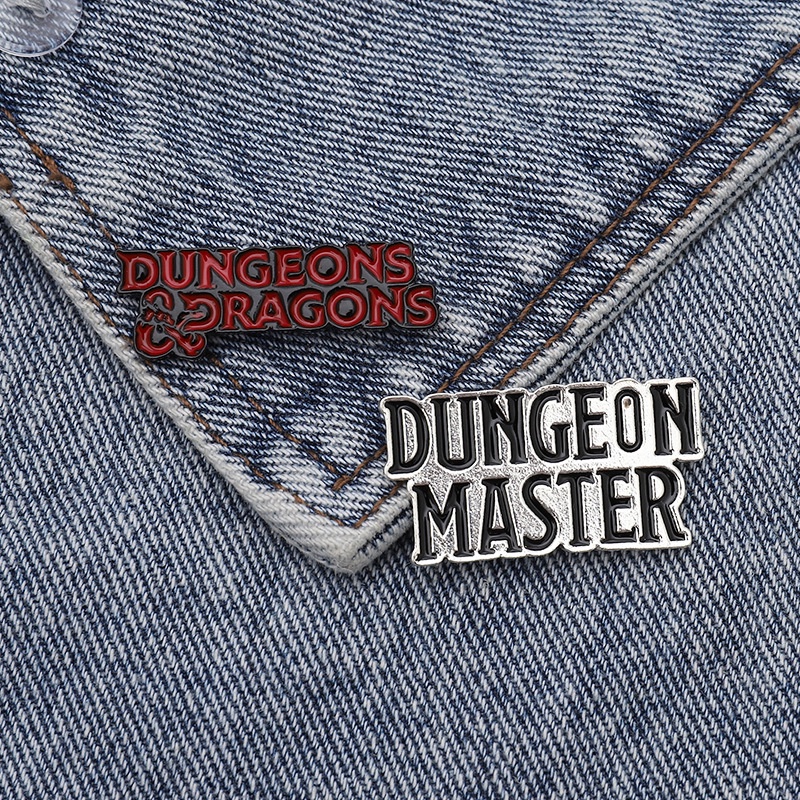 Huy Hiệu Cài Áo Hình Dungeon Master Dungeon Và Rồng Tráng Men Sáng Tạo