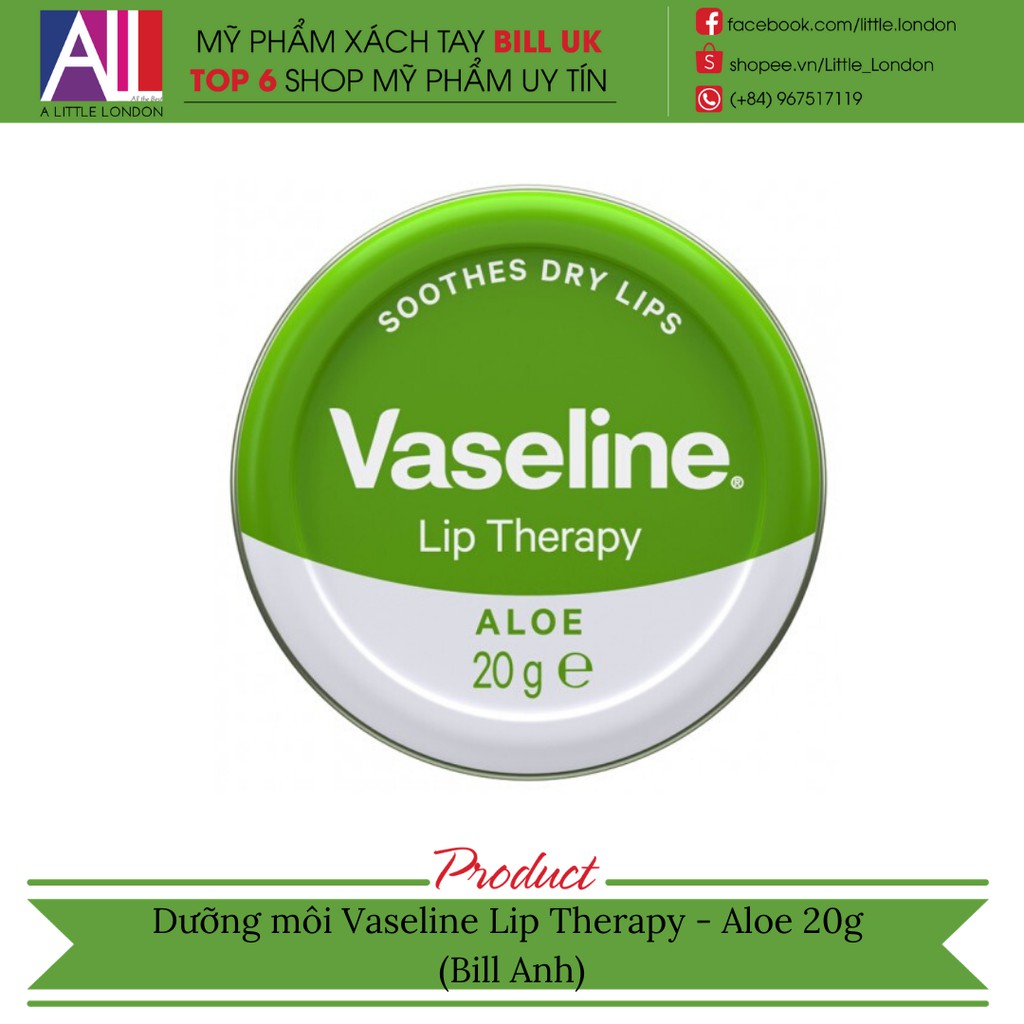 [TOP 1 SHOPEE] Dưỡng môi Vaseline Lip Therapy 20g (Bill Anh) | BigBuy360 - bigbuy360.vn