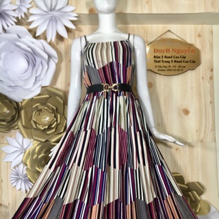 Đầm maxi sọc