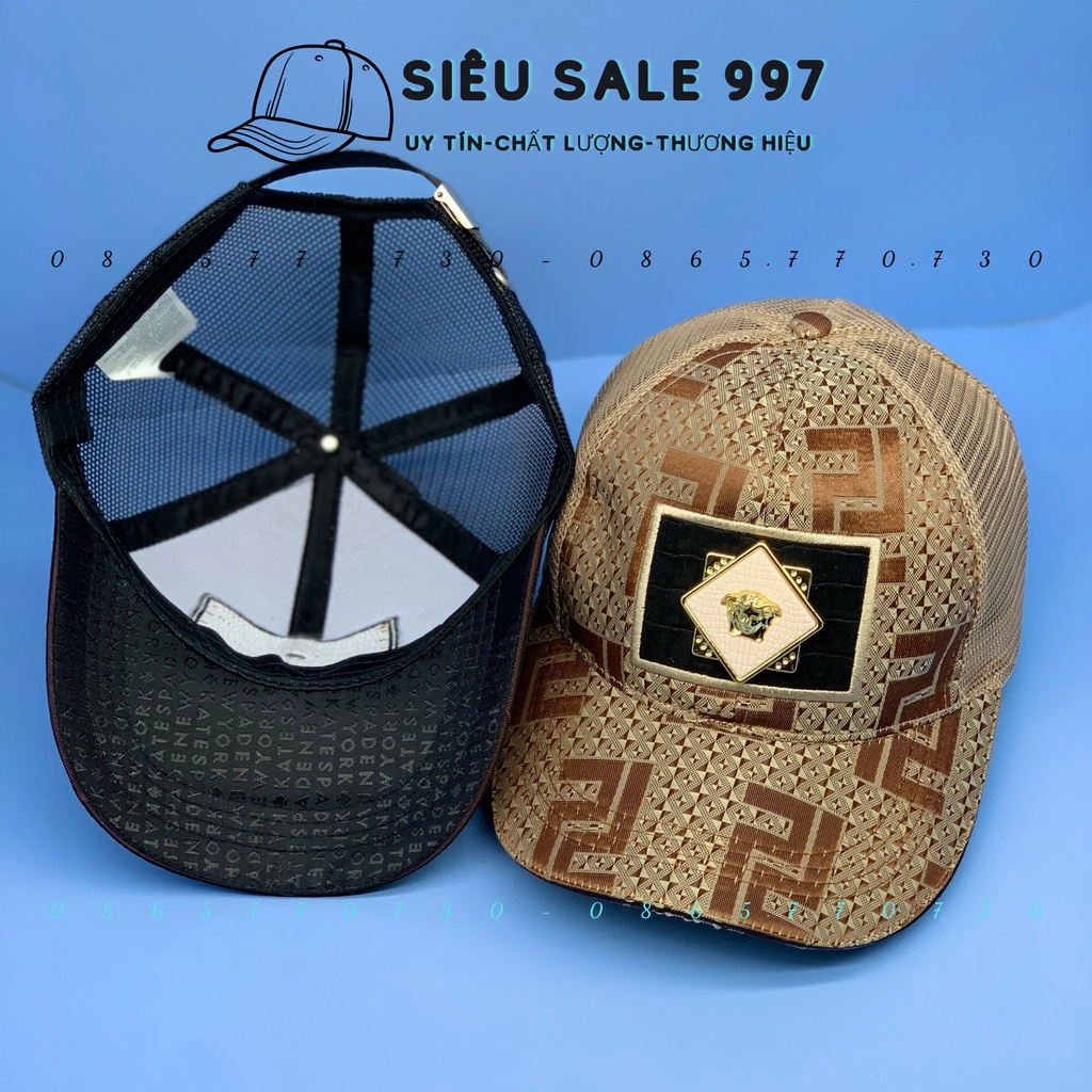 NÓN LƯỠI TRAI PHỐI LƯỚI LOGO HÌNH THOI MẠ VÀNG CAO CẤP THỜI TRANG NAM NỮ