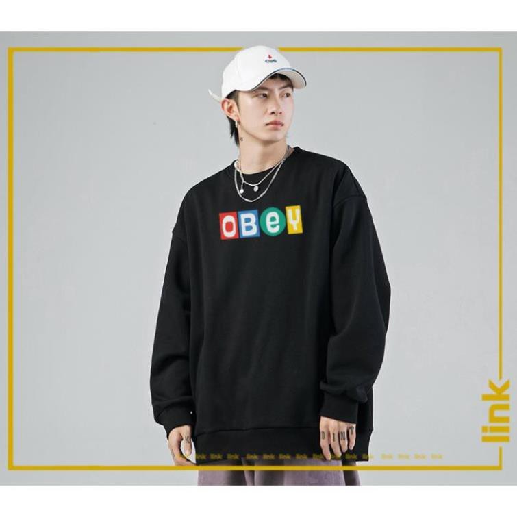 BÁN CHẠY-  SALE- Áo Sweater OBEY BIG SHOT J-HOPE BTS phong cách ( Đen, Trắng ) - áo cực chất / có size cho trẻ em