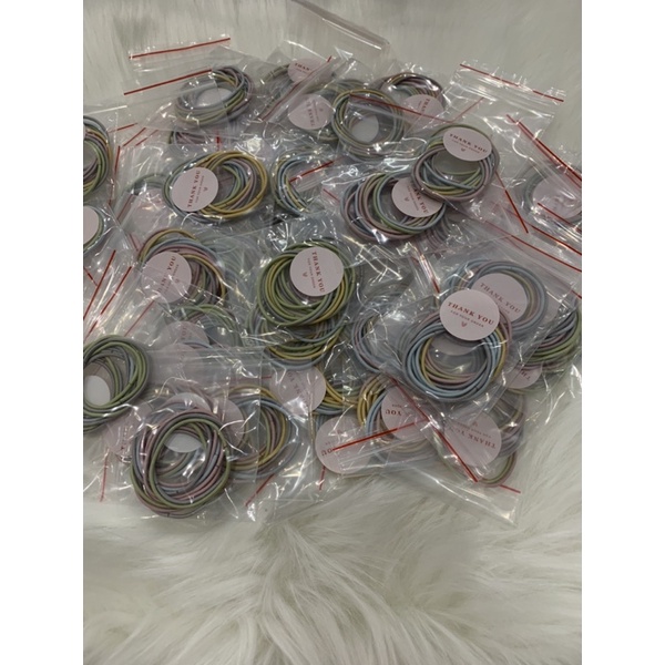 Sét dây buộc tóc mini nhiều màu dai mềm tạo được nhiều kiểu