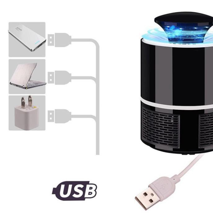 [FreeShip] Đèn bắt muỗi USB hình trụ thông minh bóng hút led tia uv thế hệ mới 2020