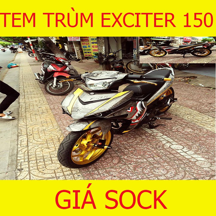 Tem Trùm Xe Exciter 150 Ex ( mẫu mới hot nhất)