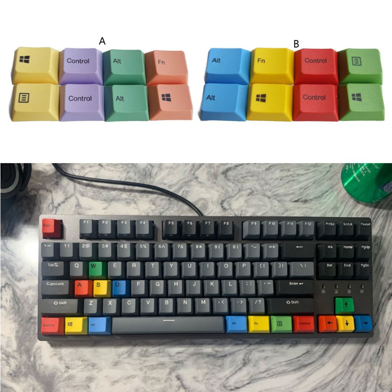 Bộ 8 Nút Bàn Phím Cơ 1.25u Pbt Cho Cherry Mx Switch R1