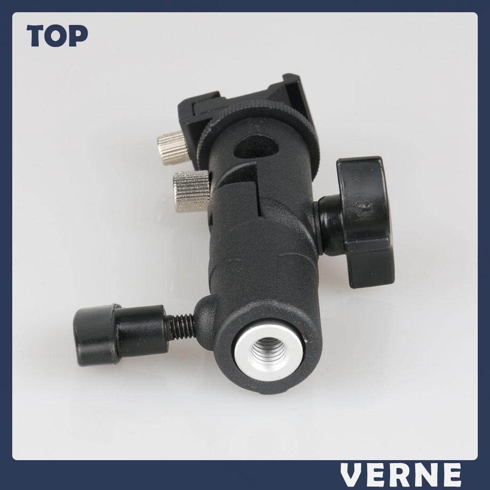Giá Đỡ Đèn Flash Tốc Độ/Dù Ngàm Hotshoe Hình Chữ E Bằng Kim Loại Thông Dụng
