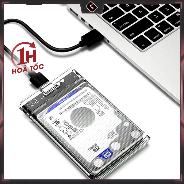 Hộp Đựng Ổ Cứng SSD / HDD SATA III 2.5&quot; Unitek Chuẩn USB 3.1 - Hàng Chính Hãng