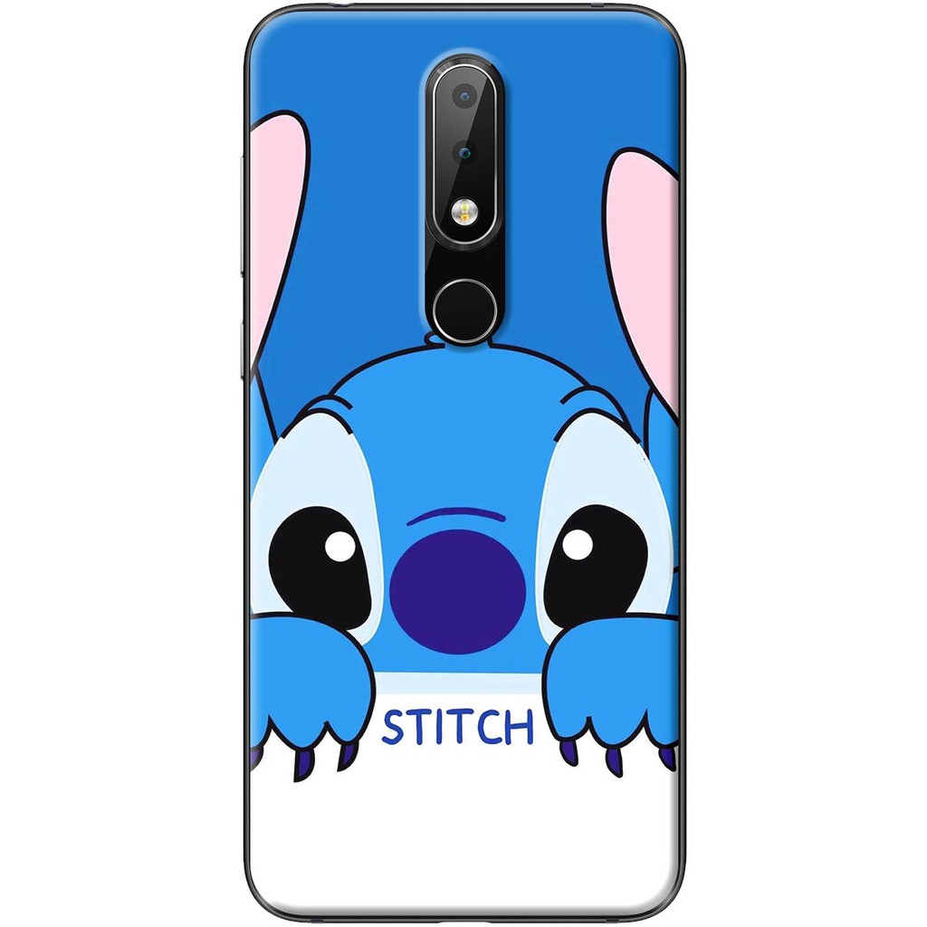 Ốp lưng nhựa dẻo Nokia 5.1 Plus, 6.1 Plus in hình Stitch vểnh tai