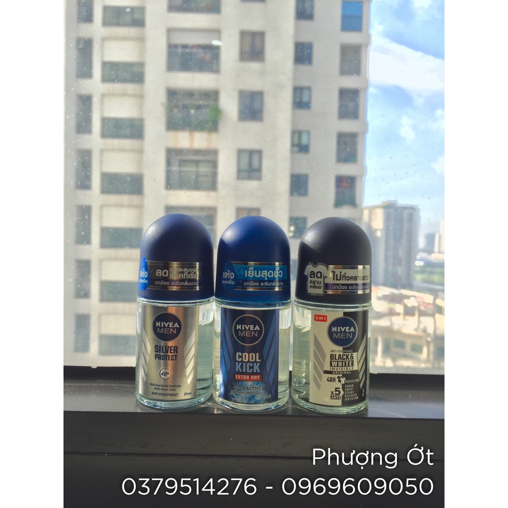 Lăn nách khử mùi Nivea men 50ml Thái Lan nhiều mùi hương
