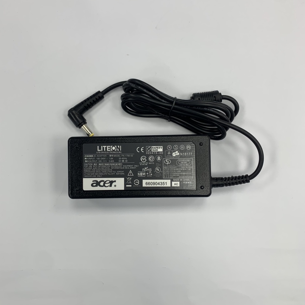 Sạc Laptop Acer điện áp 19V 3.42A bảo hành 12 tháng L8