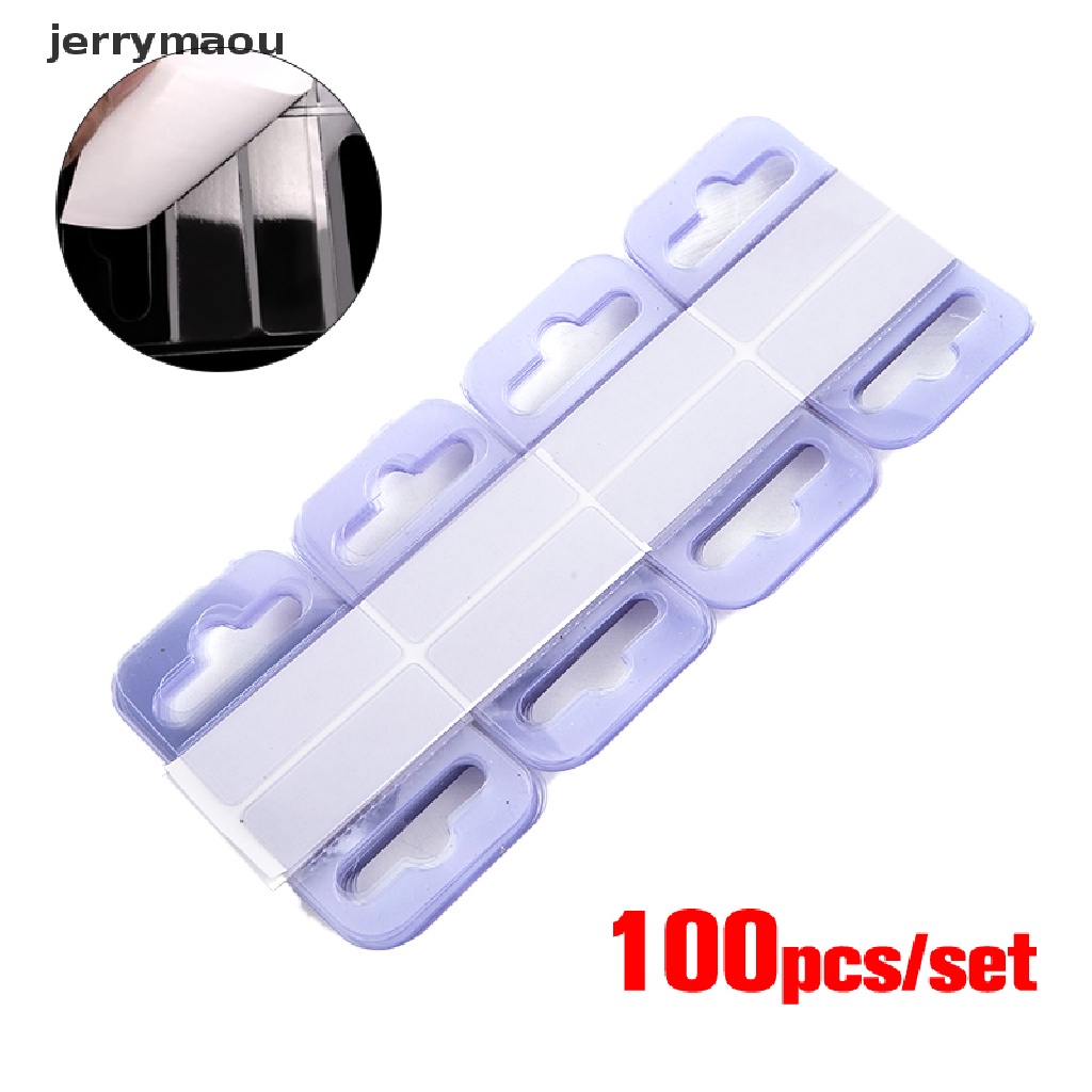 Bộ 100 Móc Nhựa PVC Dán Tường Trưng Bày Túi Xách Tiện Dụng