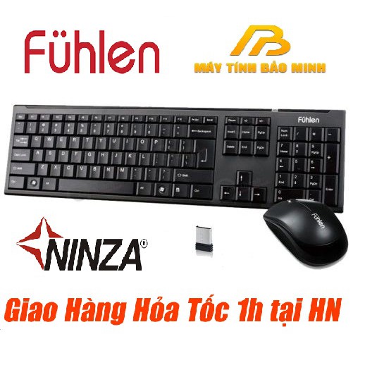 Bộ Phím Chuột Không Dây Fuhlen A120G - Bảo Hành Chính Hãng 24 Tháng
