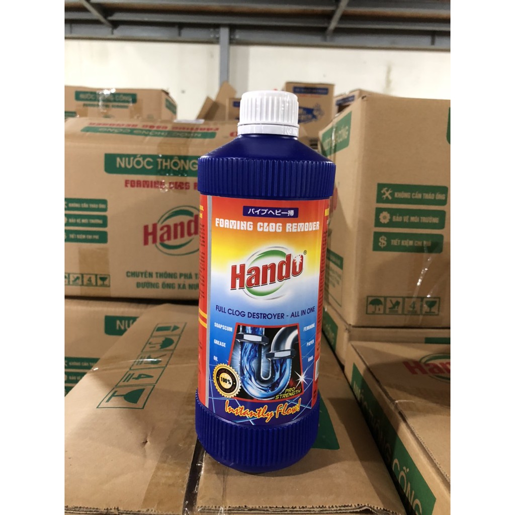 Nước thông tắc đường ống thoát nước Hando 570ml xuất khẩu