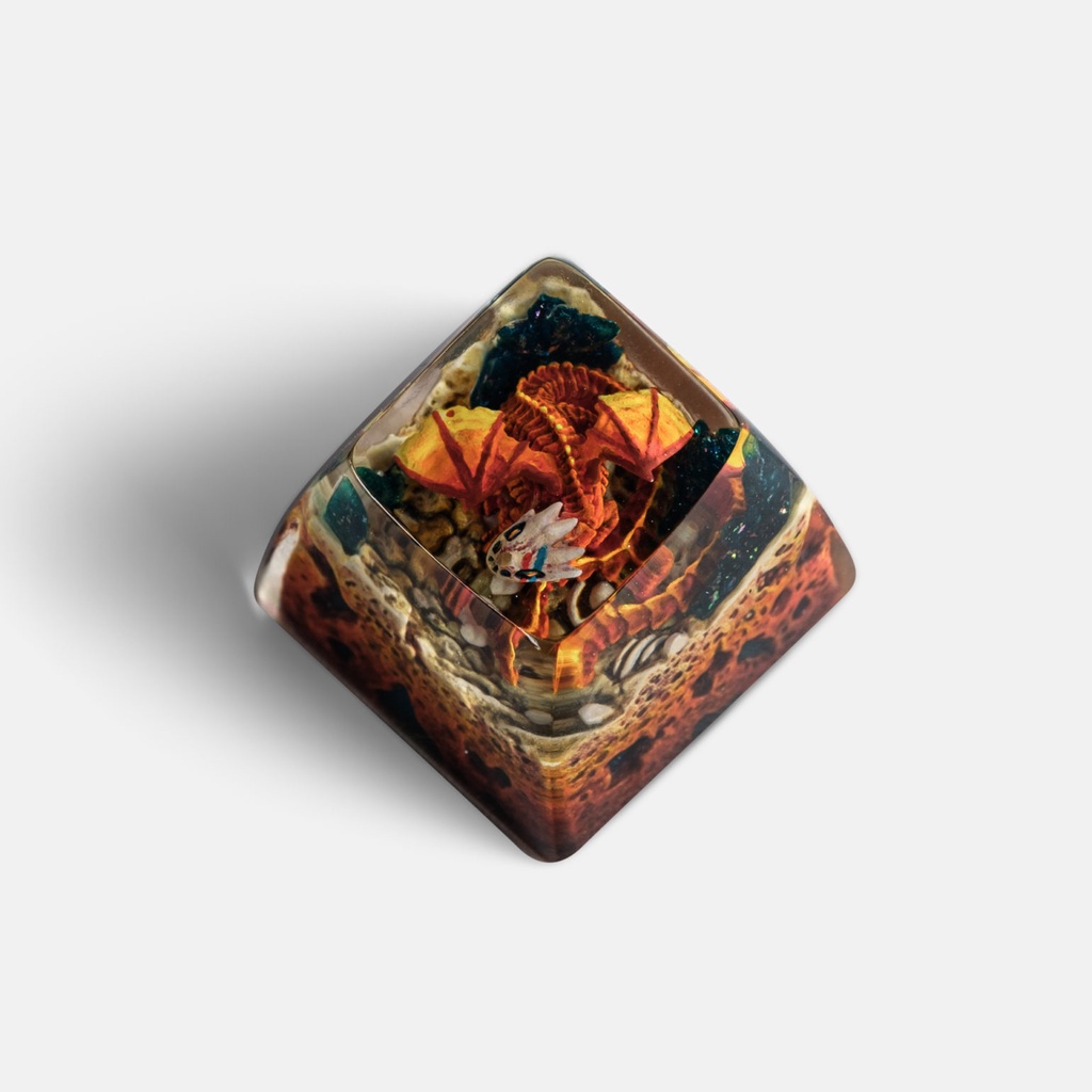 Keycap Artisan bàn phím cơ Dwarf Factory Gnarly Drakon 2022  - Hàng chính hãng
