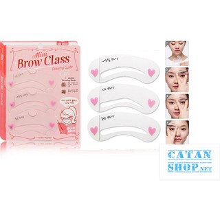 SET 3 KHUÔN KẺ CHÂN MÀY HÀN QUỐC SIÊU XINH  Mini Brow Class  GD296-khuonmaymini