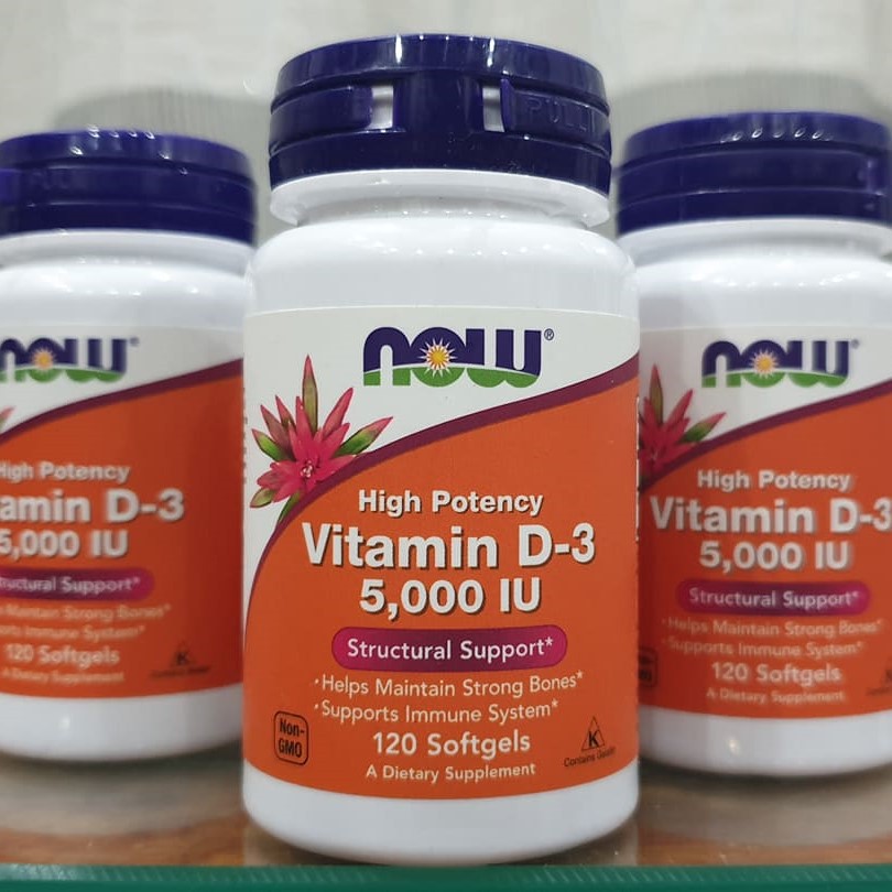 Vitamin Now Vitamin D3 5000 Iu 120 Viên Bổ Sung Hổ Trợ Dinh Dưỡng