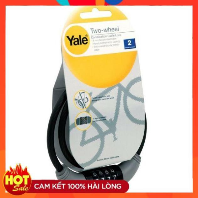 Khóa số xe đạp Yale YCCL1/8, cáp dài 120cm- loại khóa xe cao cấp của Mỹ