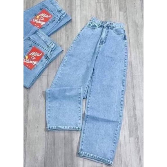 [ Rẻ vô địch ] Quần jean ống rộng dành cho nữ