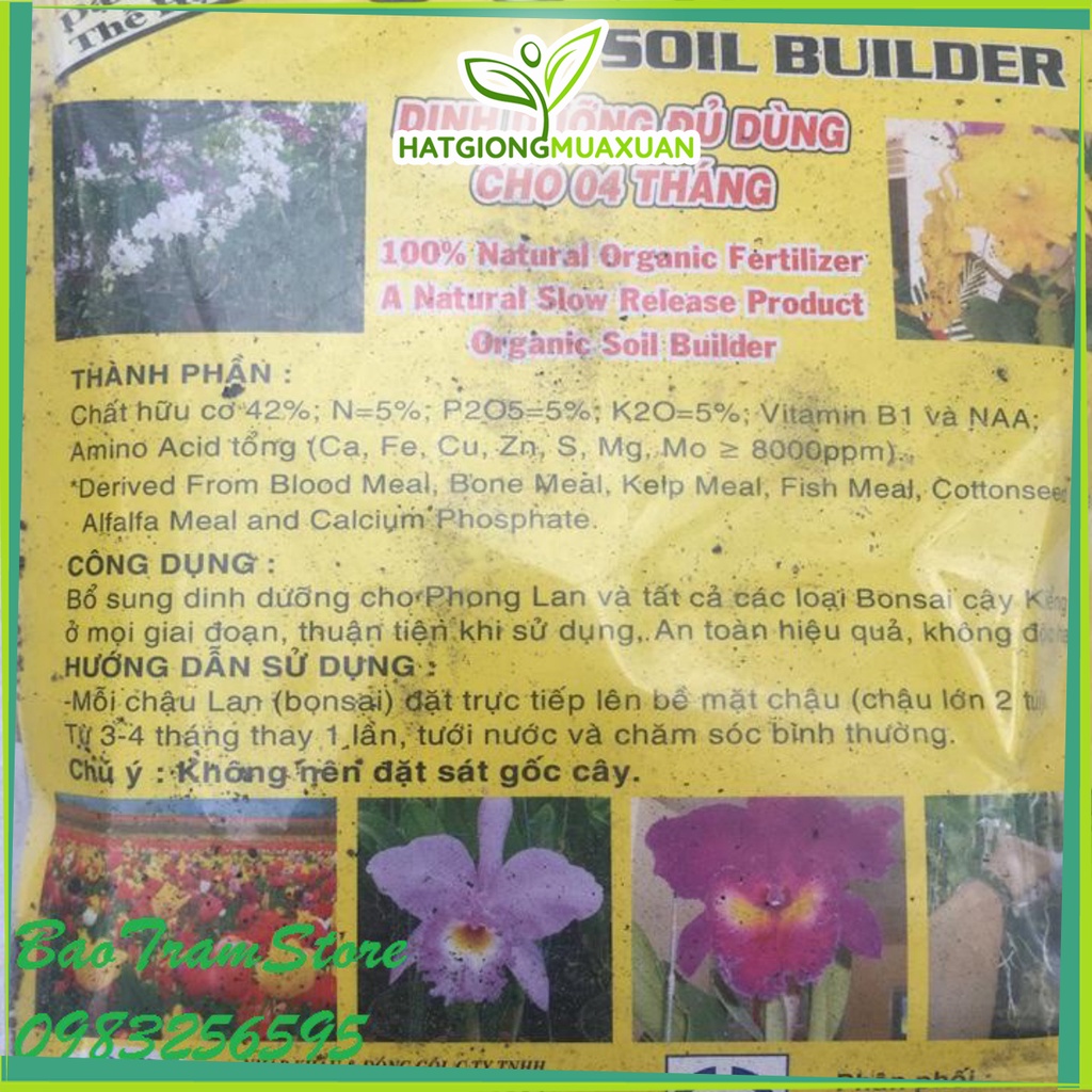 [SIEURE] Phân hữu cơ tan chậm dạng túi lọc Growmore 5-5-5 TE bịch 400g (36 gói nhỏ) hàng đẹp, phân phối chuyên nghiệp.