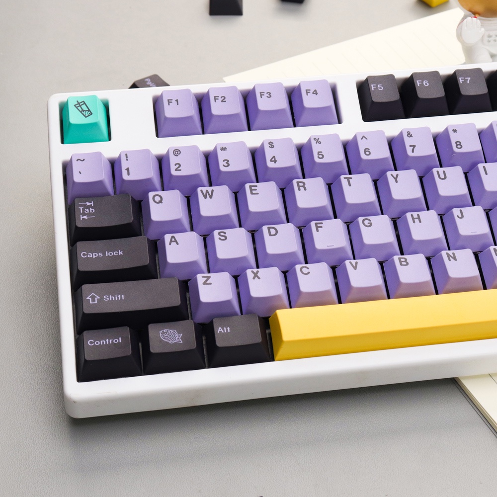 GMK Taro  keycaps cherry profile Dye-Sublimation PBT keycap 129keys