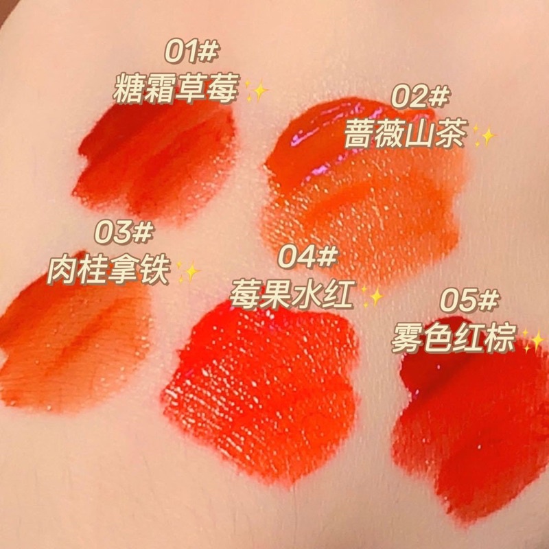 Lọ 5 cây son kem Vongee hồng dâu tây 2021 | BigBuy360 - bigbuy360.vn