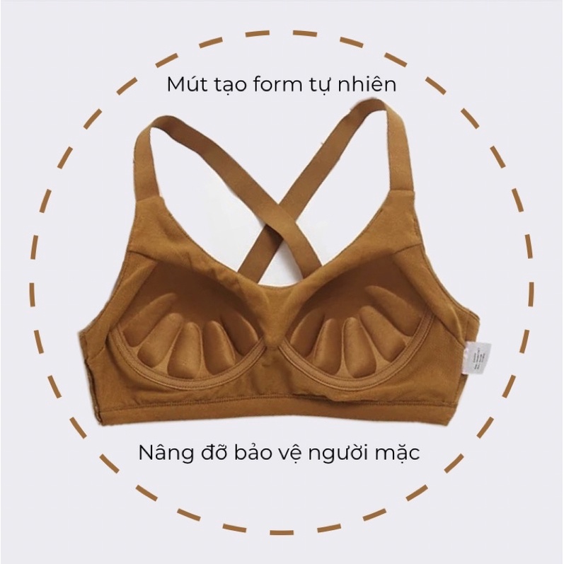 Áo tập gym cotton modal mút liền dòng HIGHTECH [CÓ SIZE] BRA50