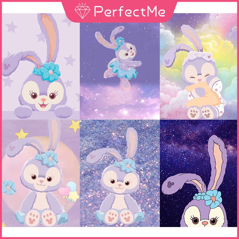 Bộ Tranh Đính Đá 5D Tự Làm 30x40cm Hình Nhân Vật Disney Lena Belle