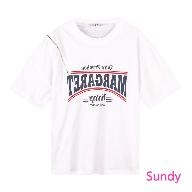 Áo Thun Cotton Ngắn Tay Dáng Rộng Thời Trang Mùa Hè Quyến Rũ Cho Nữ