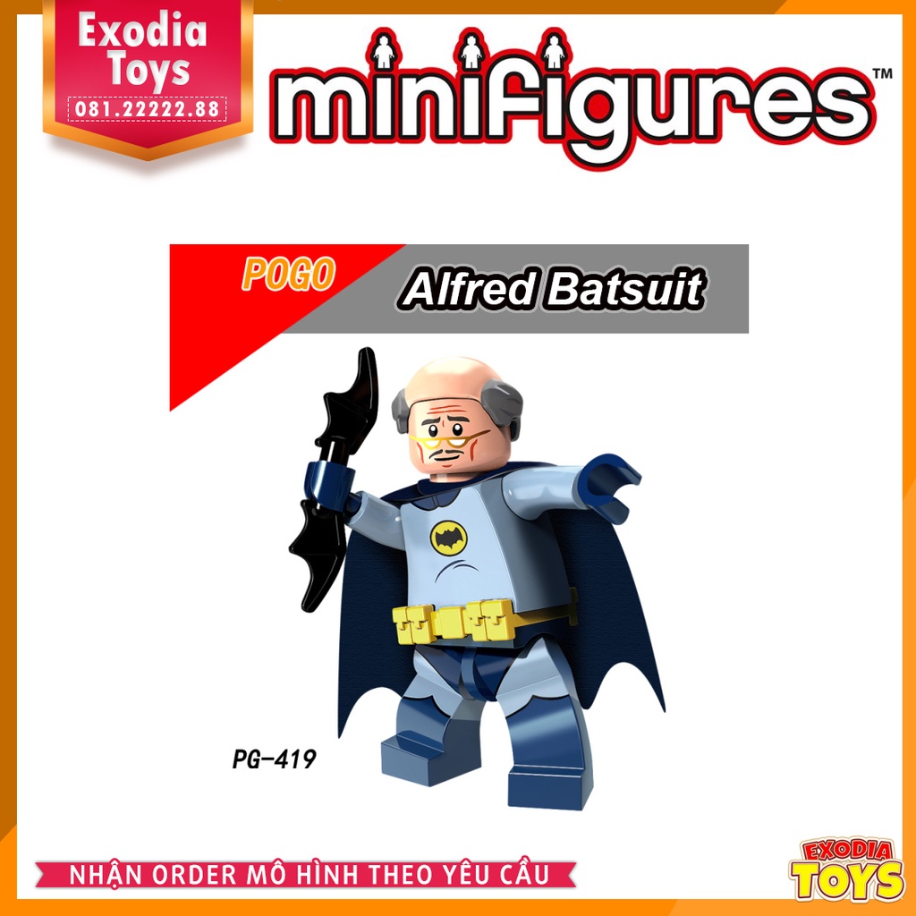 Xếp hình minifigure nhân vật siêu anh hùng và kẻ phản diện DC Comics - Đồ Chơi Lắp Ghép Sáng Tạo - POGO 8110