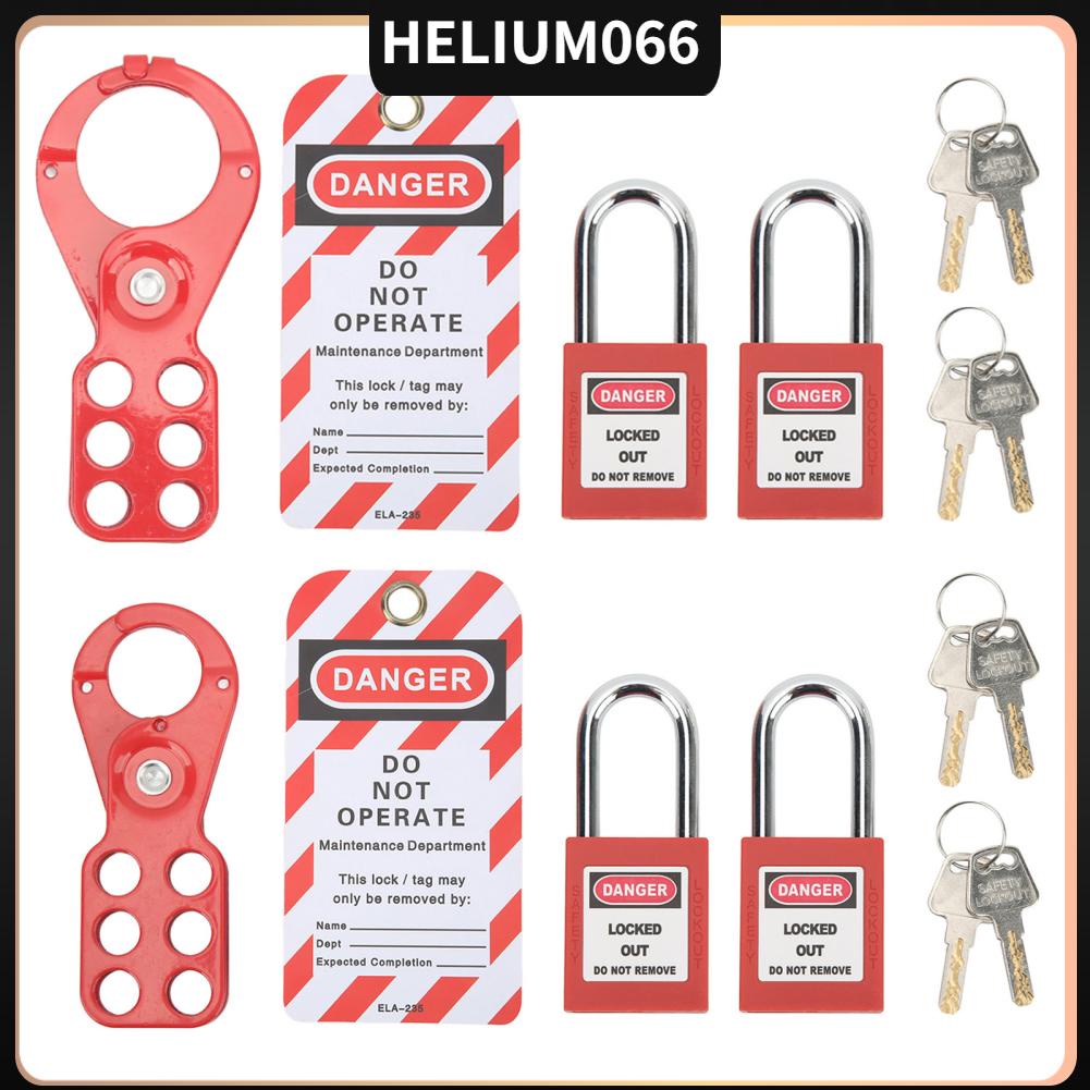 Lockout Tagout Kit với Khóa an toàn Hasp Padlock Loto Tag Key Tamper Proof cho thiết bị công nghiệp Helium066