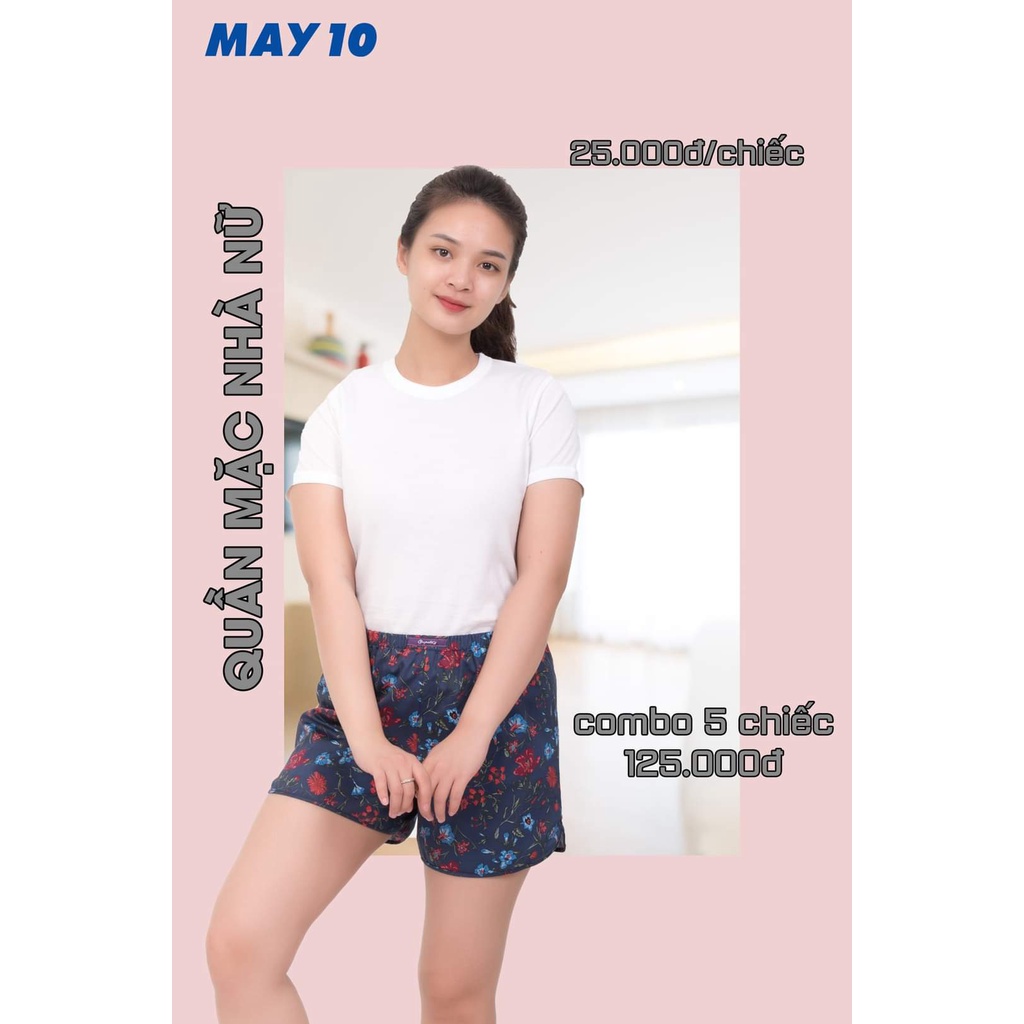 COMBO Quần đùi nữ mặc nhà chất liệu cotton thoáng mát đủ sz